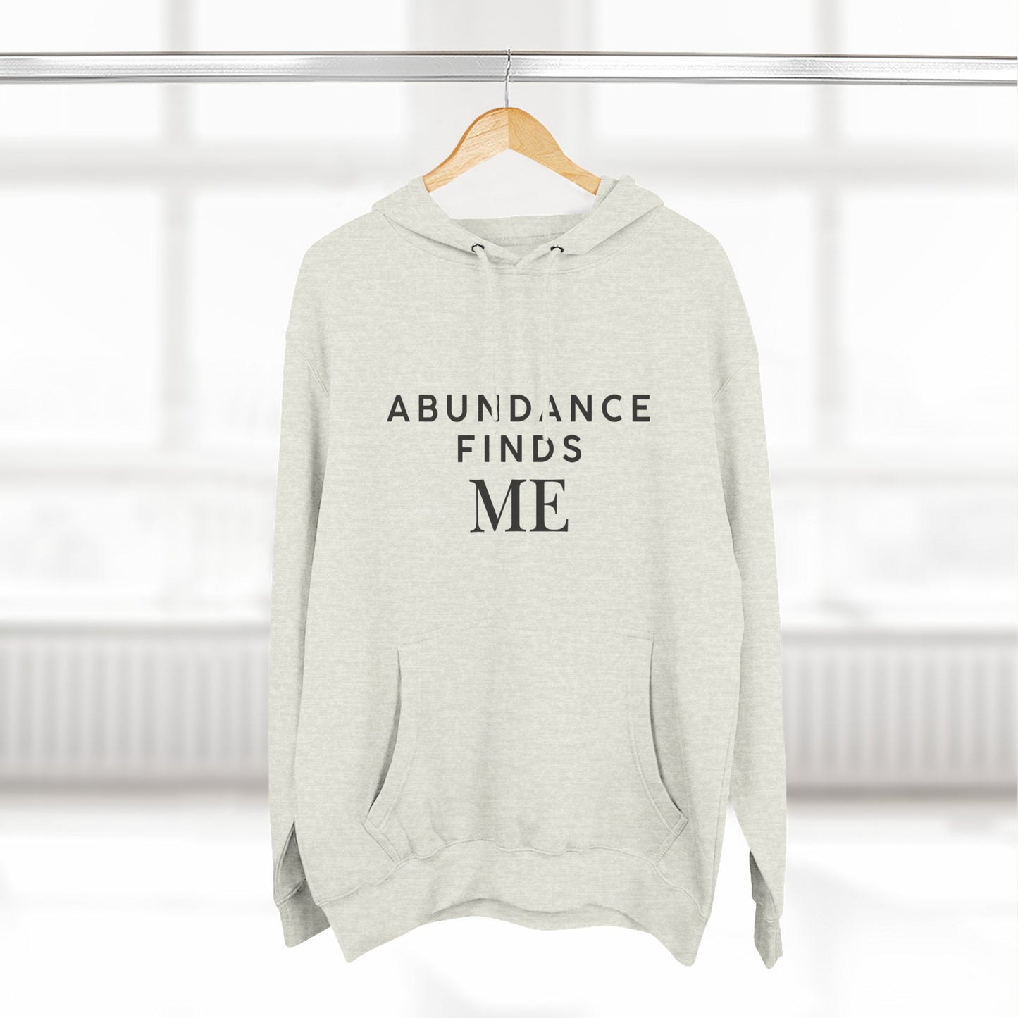 Abundance Finds Me Fleece Hoodie - Cozy Inspirational