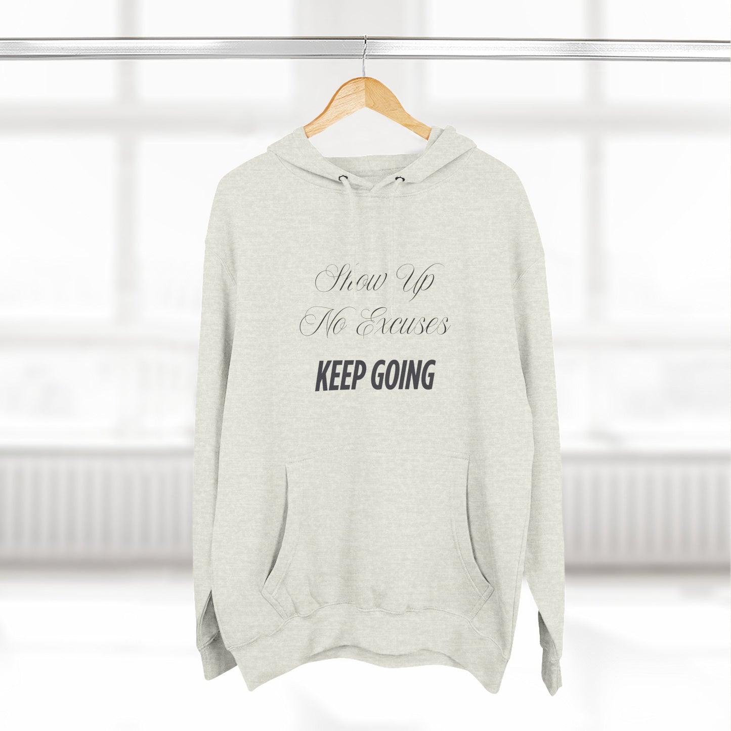 Three-Panel Fleece Hoodie - Unisex