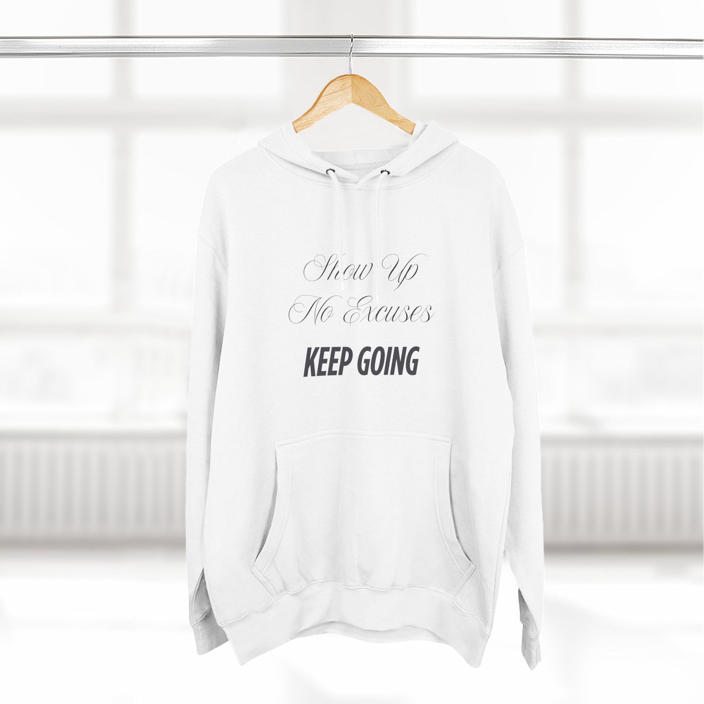 Three-Panel Fleece Hoodie - Unisex