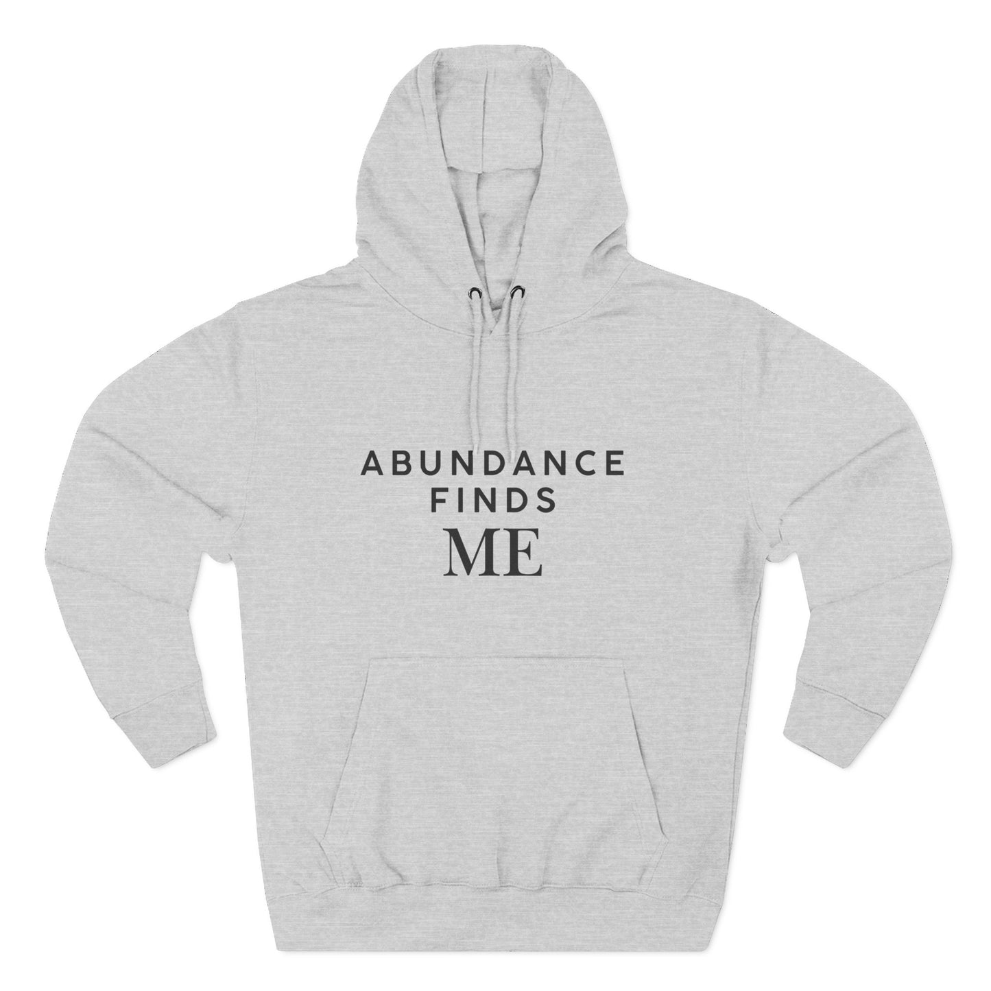 Abundance Finds Me Fleece Hoodie - Cozy Inspirational