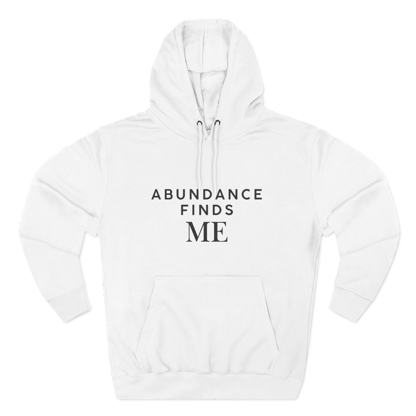 Abundance Finds Me Fleece Hoodie - Cozy Inspirational