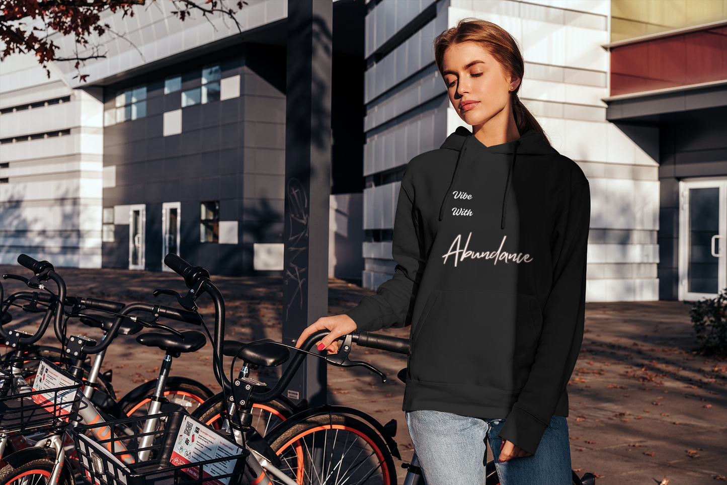 Inspirational Unisex Hoodie - "Vibe With Abundance"