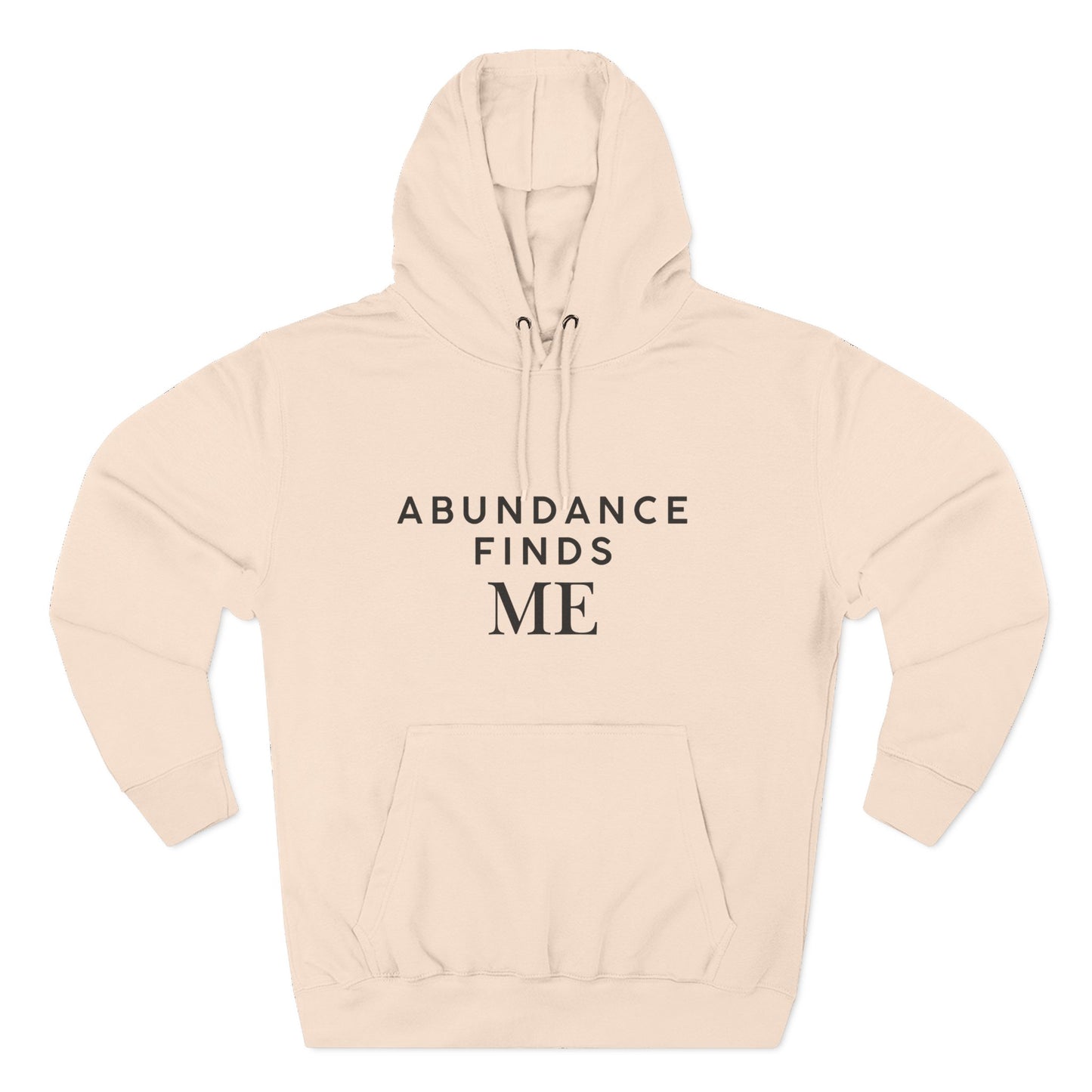 Abundance Finds Me Fleece Hoodie - Cozy Inspirational