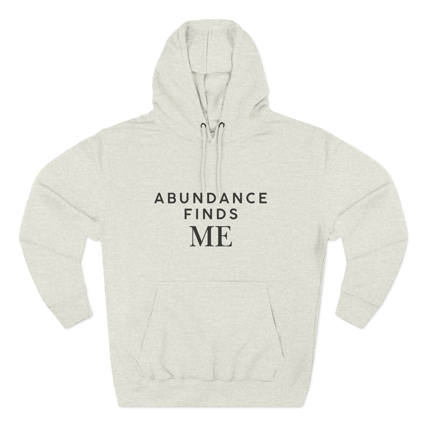 Abundance Finds Me Fleece Hoodie - Cozy Inspirational