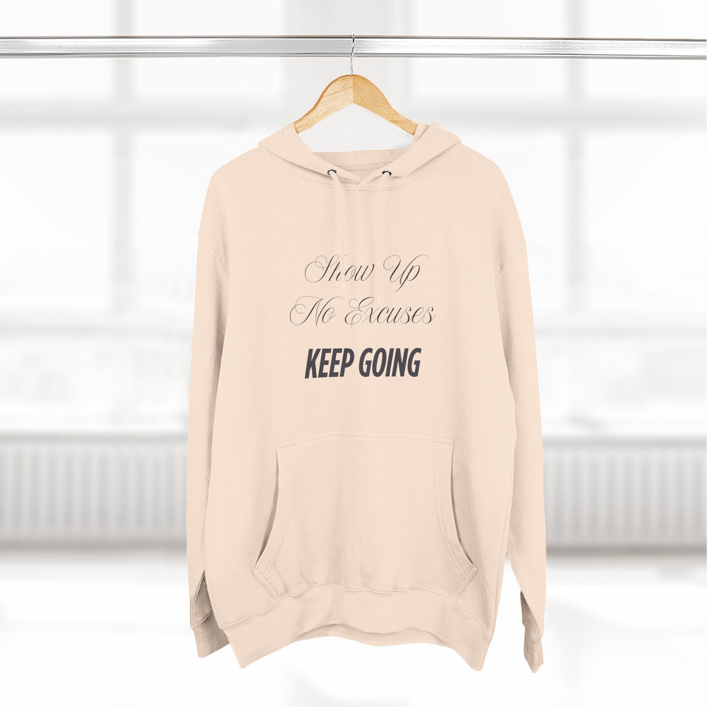 Three-Panel Fleece Hoodie - Unisex