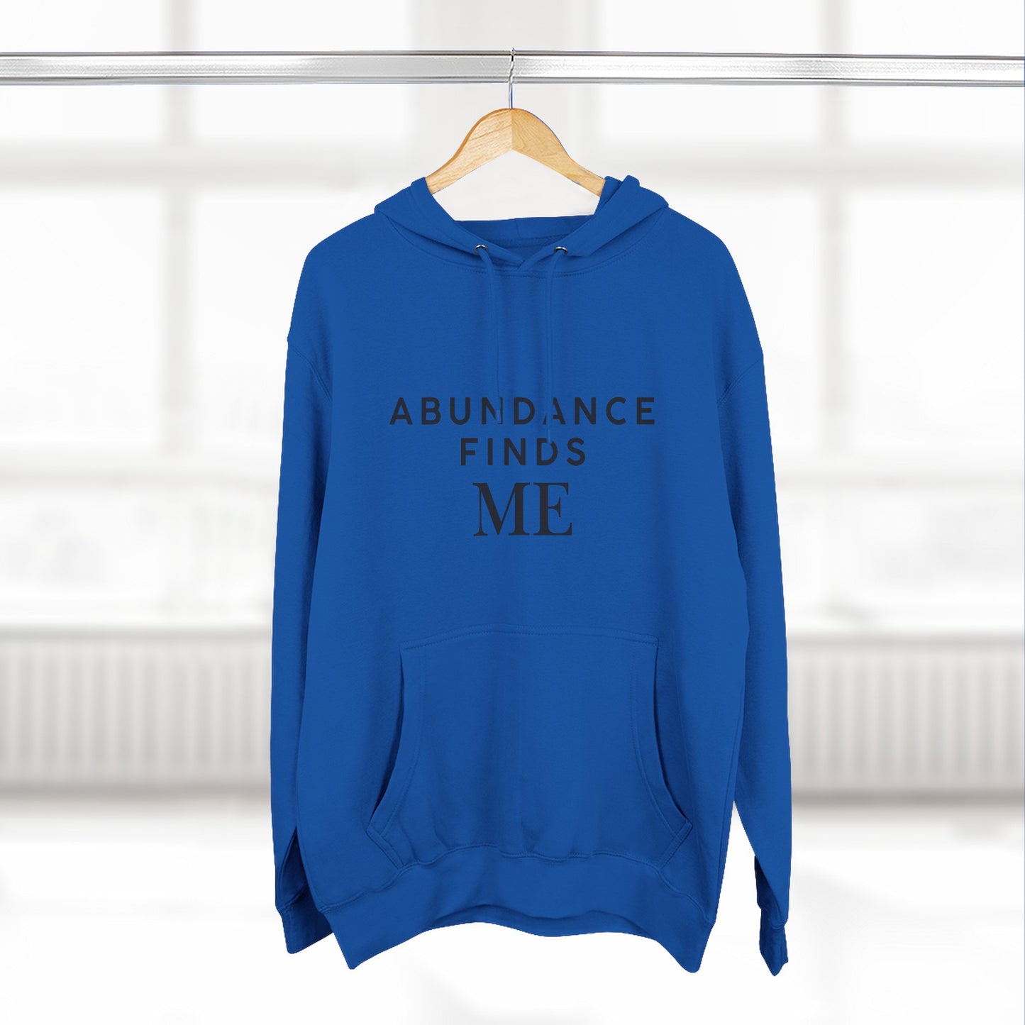 Abundance Finds Me Fleece Hoodie - Cozy Inspirational