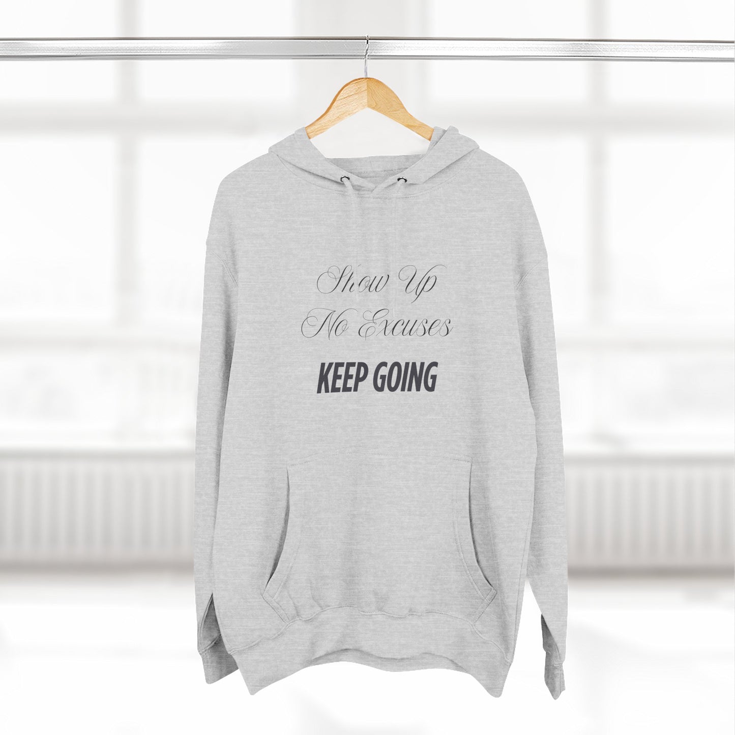 Three-Panel Fleece Hoodie - Unisex