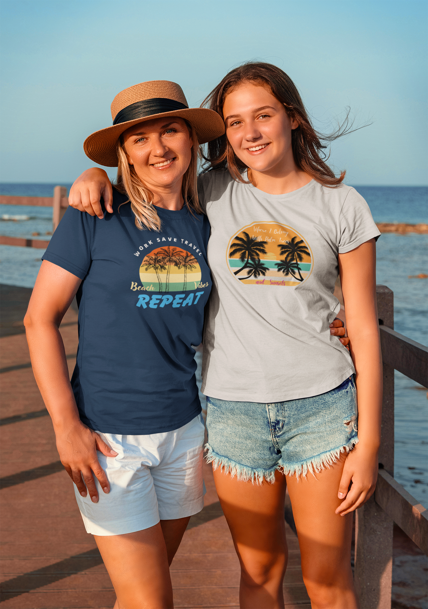 Gildan Heavy Weight Cotton T Shirt Work Save Travel Repeat Faded Navy Blue Graphic Print Women's Casual Crewneck Top for Travel Enthusiasts